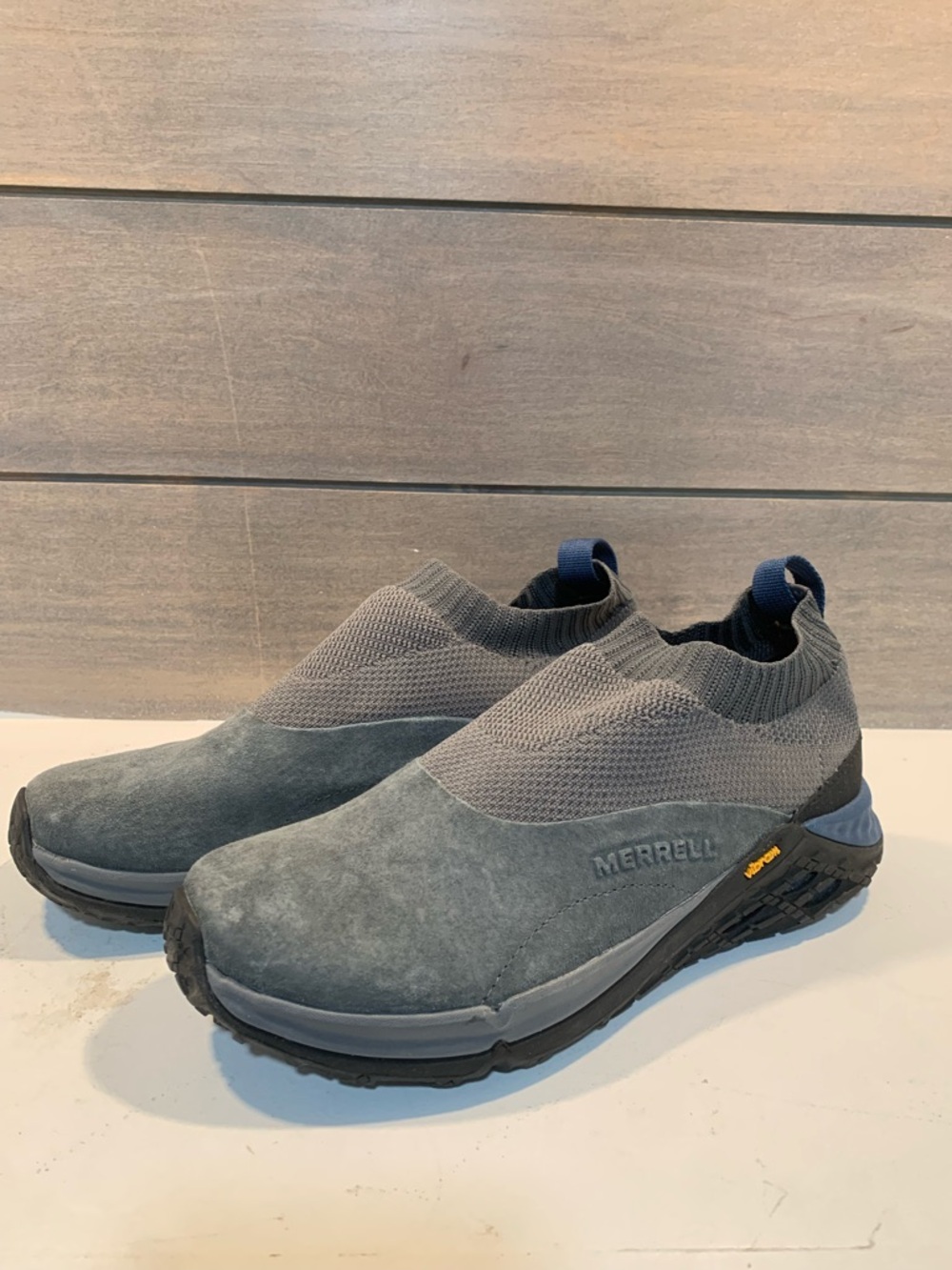 Merrell Womens Jungle Moc XX AC+ Slip On Shoe Blue Gray Sz 7 Casual Lightweight